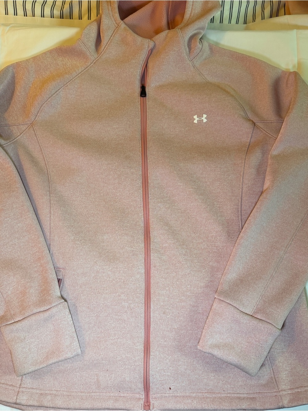 Under Armour Pink Full-Zip Bomber Jacket